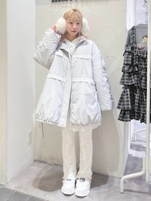 ribbonフリルパデットジャケット｜メリージェニー（merry jenny）公式