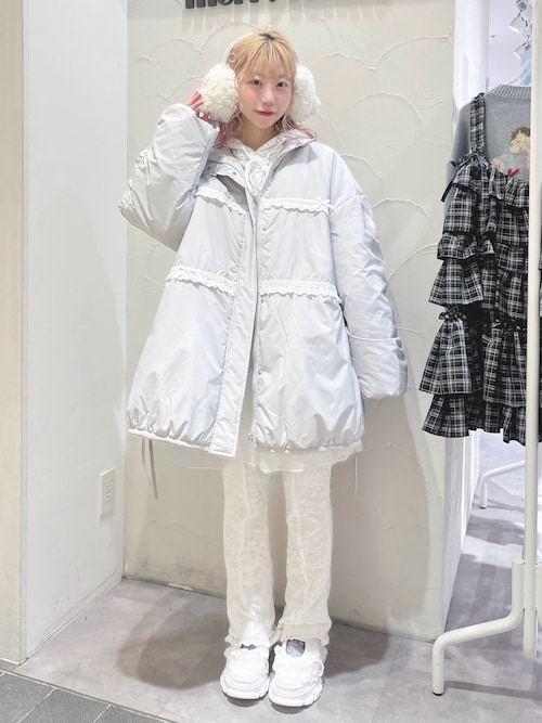 ribbonフリルパデットジャケット（ダウンジャケット/コート）｜merry