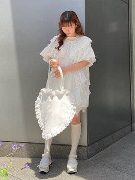 「アイテム（付け襟）」を使った、kotochiさん（レディース・154cm）の春コーディネート