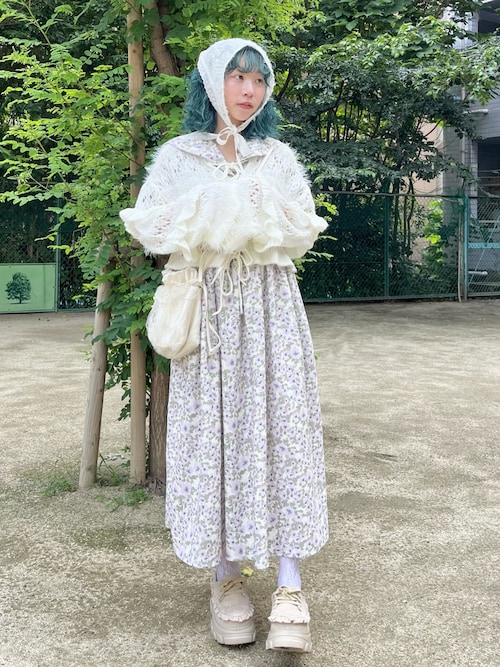 flowerジャガードヘッドドレス