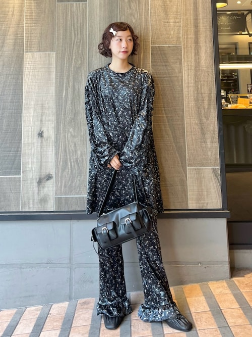 merry jennyベロア ミニワンピース merry jenny（メリージェニー） ワンピース ベロアリボンミニ