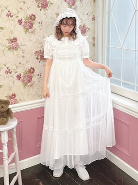 「merry jenny（メリージェニー）のアイテム（ニットキャップ/ビーニー）」を使った、kotochiさん（レディース・155cm）の夏コーディネート