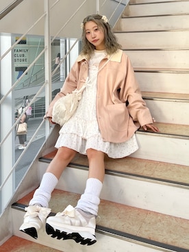 「アイテム（カバーオール）」を使った、kotochiさん（レディース・155cm）の秋コーディネート