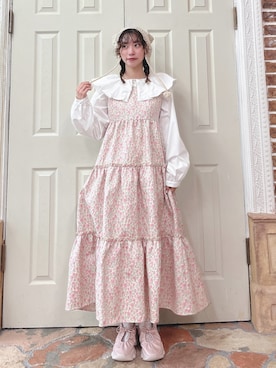 「merry jenny（メリージェニー）のアイテム（ニットキャップ/ビーニー）」を使った、kotochiさん（レディース・155cm）の夏コーディネート
