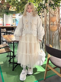 チュールドロストロングワンピース｜メリージェニー（merry jenny