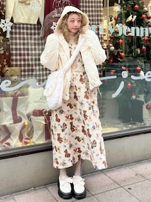 bear and bearジャガードジャンスカ｜メリージェニー（merry jenny