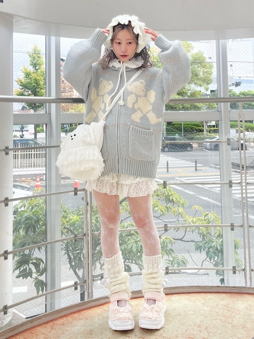 お花のニットヘッドドレス（カチューシャ）｜merry jenny（メリー