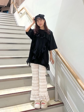 「アイテム（カチューシャ）」を使った、kotochiさん（レディース・154cm・20代）の夏コーディネート