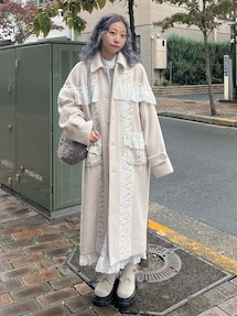 フリルドットデコレーションワンピース｜メリージェニー（merry jenny