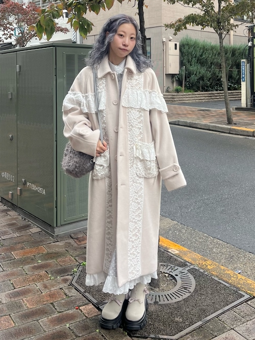 レースデコラティブコート（チェスターコート）｜merry jenny（メリー