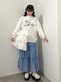 merry jenny ショルダーバッグ frilly tote bag merry jenny（メリージェニー） トートバッグ gather gather tote bag