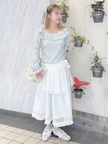 pleats apron layered skirt｜メリージェニー（merry jenny）公式通販