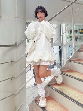 「merry jenny（メリージェニー）のアイテム（スウェット）」を使った、kotochiさん（レディース・155cm）の秋コーディネート