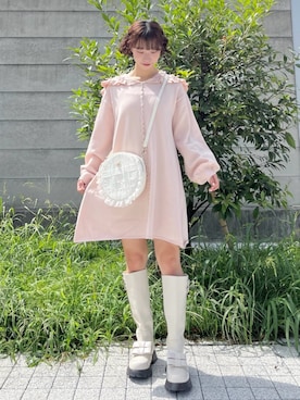「アイテム（ワンピース/ドレス）」を使った、kotochiさん（レディース・155cm・20代）の秋コーディネート