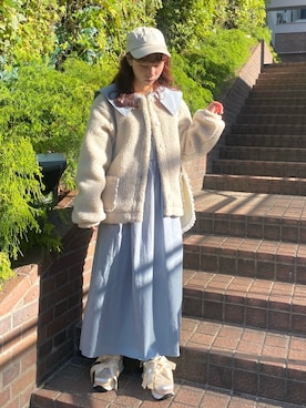 「merry jenny（メリージェニー）のアイテム（その他）」を使った、kotochiさん（レディース・154cm）の冬コーディネート