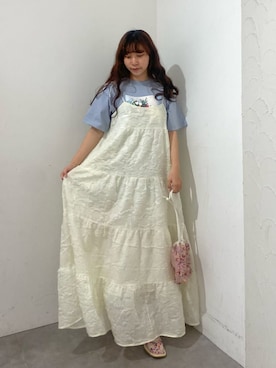 「アイテム（パンプス、ピンク系）」を使った、kotochiさん（レディース・154cm）の春コーディネート