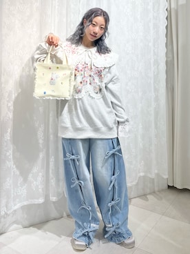 「アイテム（付け襟）」を使った、kotochiさん（レディース・155cm）の秋コーディネート