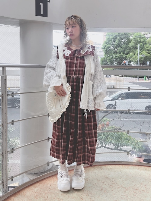 merry jenny（メリージェニー） ワンピース ribbonフリルカラー 