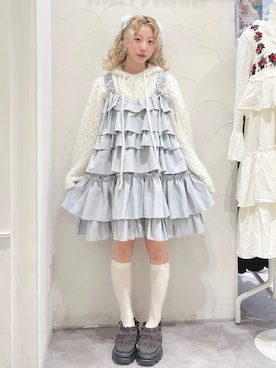 「アイテム（ワンピース/ドレス）」を使った、kotochiさん（レディース・155cm）の夏コーディネート