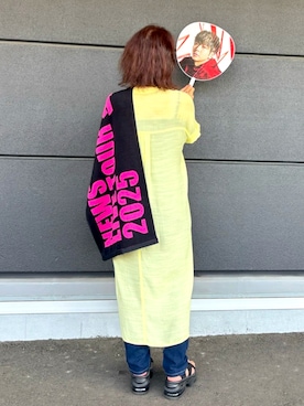 「BAYFLOW（ベイフロー）のアイテム（ワンピース）」を使った、mass_area_emi nameさん（レディース・151cm）の夏コーディネート