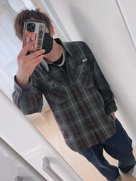 「Back Channel（バックチャンネル）のアイテム（トップス）」を使った、yuuさん（メンズ・171cm）の秋コーディネート