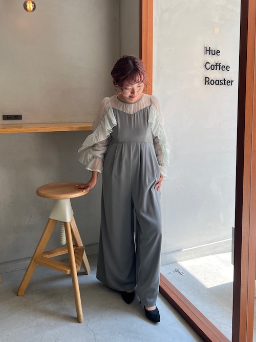 【新品】　Dorry Doll　シアーフリルパンツドレス　ブラック　M Dorry Doll パンツドレス シアーフリルパンツドレス : ZOZOTOWN