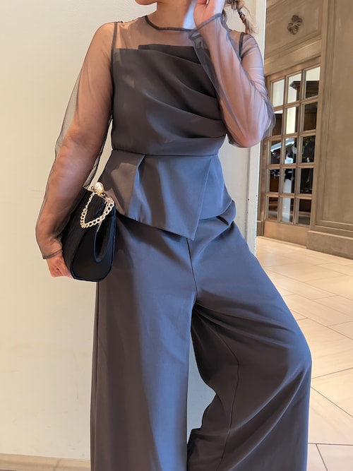 ラップドペプラムパンツドレス（パンツドレス）｜Dorry Doll（ドリー