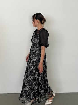 「アイテム（ドレス）」を使った、たかりなさん（レディース・153cm）の冬コーディネート