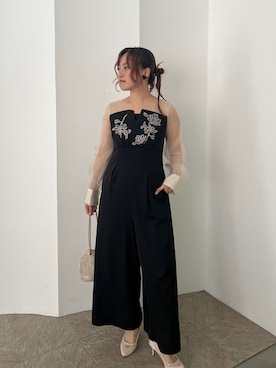 「Dorry Doll（ドリードール）のアイテム」を使った、たかりなさん（レディース・153cm）の春コーディネート