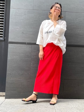 「アイテム（サンダル）」を使った、ayassunさん（レディース・163cm）の夏コーディネート
