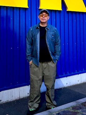 「MARITHE + FRANCOIS GIRBAUD（マリテフランソワジルボー）のアイテム（帽子）」を使った、やまとせんせーさん（メンズ・176cm）の春コーディネート