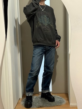 「CEMONEMO（セモネモ）のアイテム」を使った、あくまけさん（メンズ・175cm）の冬コーディネート