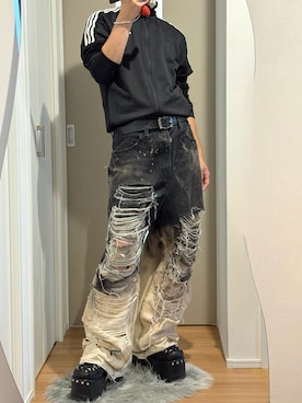 「アイテム（その他アウター）」を使った、あくまけさん（メンズ・175cm）の秋コーディネート