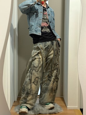 「アイテム（インソール/シューズクッション）」を使った、あくまけさん（メンズ・175cm）の秋コーディネート