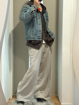 「アイテム（インソール/シューズクッション）」を使った、あくまけさん（メンズ・175cm）の秋コーディネート