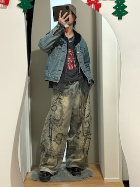 「アイテム（インソール/シューズクッション）」を使った、あくまけさん（メンズ・175cm）の冬コーディネート