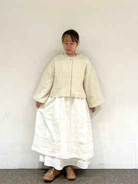 「TSUHARU by Samansa Mos2（ツハルバイサマンサモスモス）のアイテム（その他アウター）」を使った、松さん（レディース・153cm）の秋コーディネート