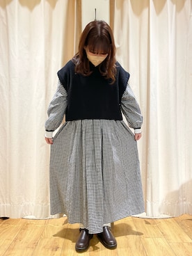 松さん（レディース・152cm）の冬コーディネート