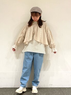 松さん(レディース・153cm)の春コーディネート