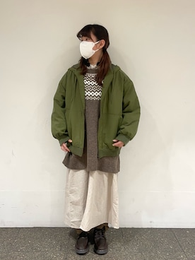 松さん（レディース・153cm）の冬コーディネート