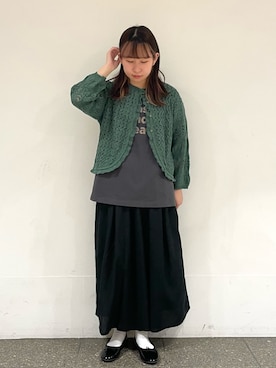 「サマンサモスモス」｜「アイテム（その他）」を使った、松さん（レディース・153cm）の春コーディネート