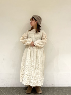 「サマンサ モスモス(Samansa Mos2)」｜松さん（レディース・153cm）の冬コーディネート