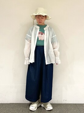 松さん(レディース・153cm)の夏コーディネート