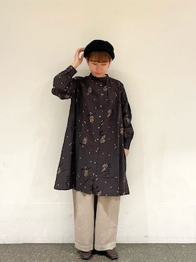 「TSUHARU by Samansa Mos2（ツハルバイサマンサモスモス）のアイテム（チュニック）」を使った、松さん（レディース・153cm）の秋コーディネート