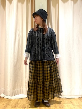 松さん(レディース・153cm)の夏コーディネート