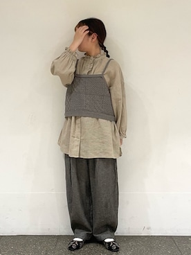 松さん(レディース・153cm)の春コーディネート