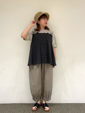 松さん(レディース・153cm)の夏コーディネート