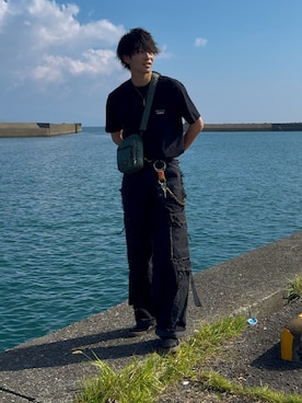 「アイテム（キーケース/キーアクセサリー）」を使った、りょたさん（メンズ・188cm）の秋コーディネート