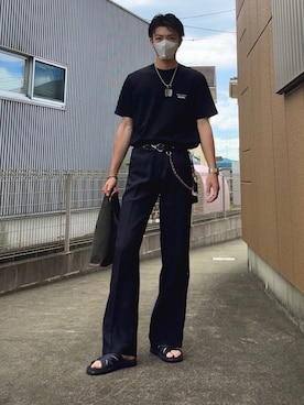 「アイテム（バッグ）」を使った、りょたさん（メンズ・188cm）の夏コーディネート