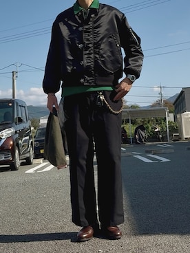 「アイテム（カバーオール）」を使った、りょたさん（メンズ・188cm・20代）の秋コーディネート